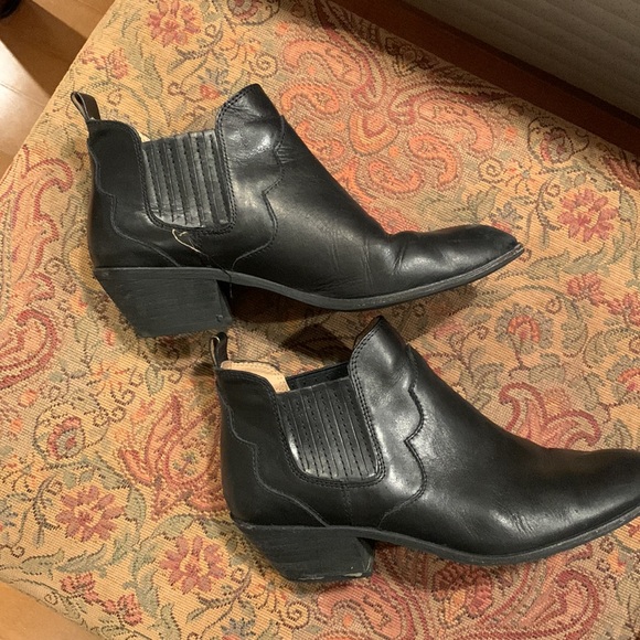 Bass leather ankle boots in black - Picture 4 of 7